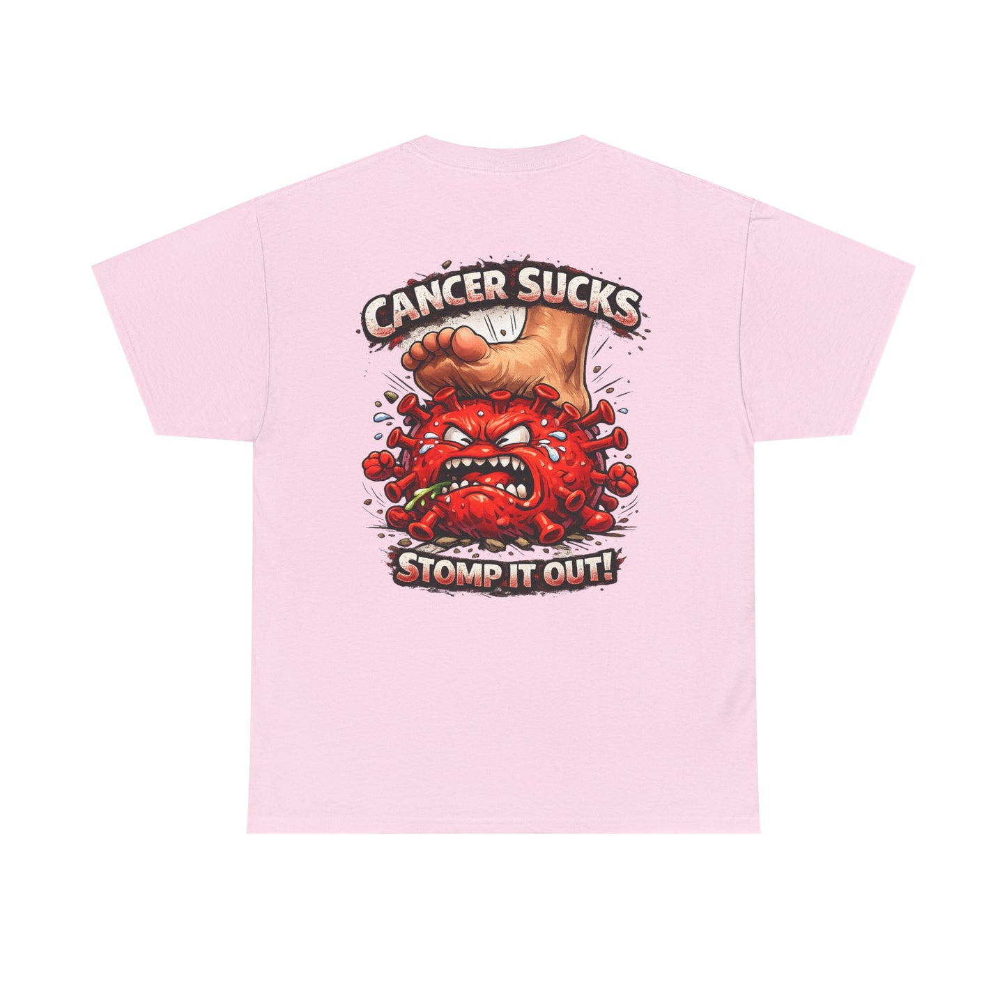 Cancer Sucks Tee — Stomp It Out Cancer Awareness T-Shirt