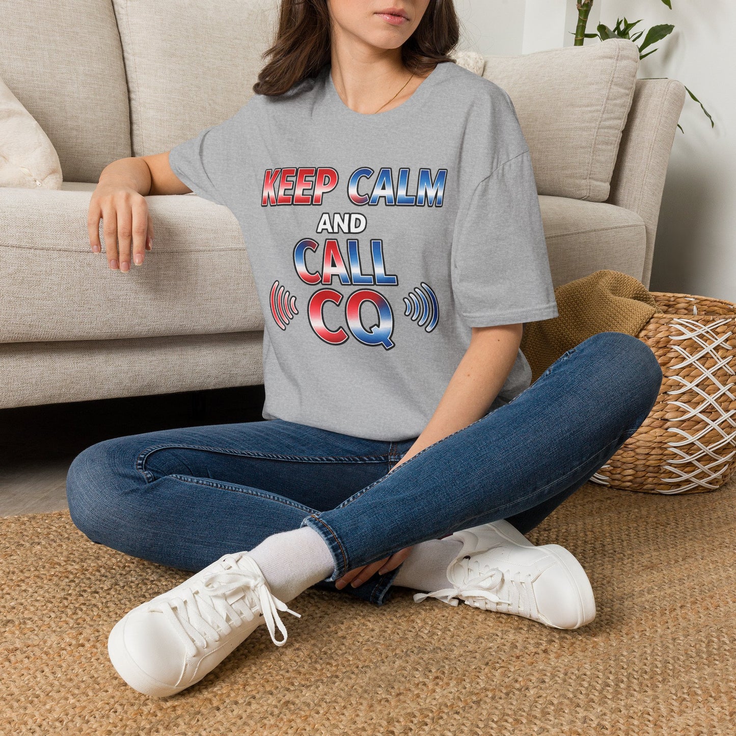 Keep Calm and Call CQ T-Shirt – Amateur Radio / Ham Operator Tee