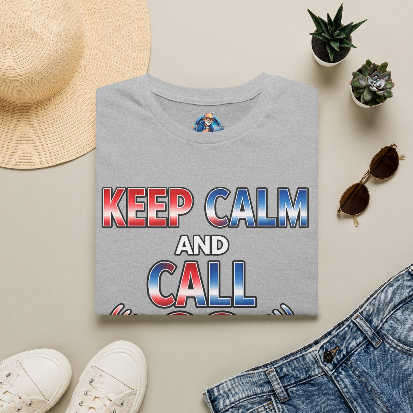 Keep Calm and Call CQ T-Shirt – Amateur Radio / Ham Operator Tee