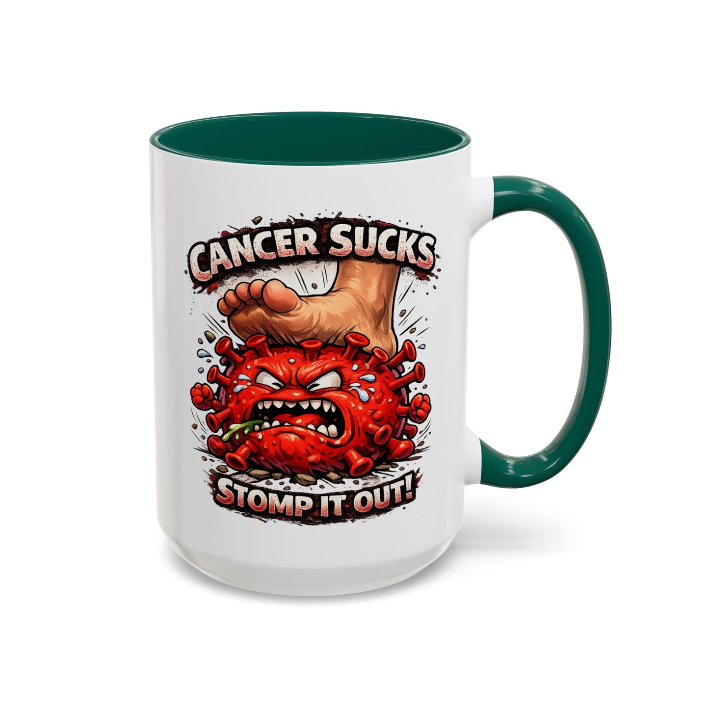 Cancer Sucks Mug — Stomp It Out 11/15oz