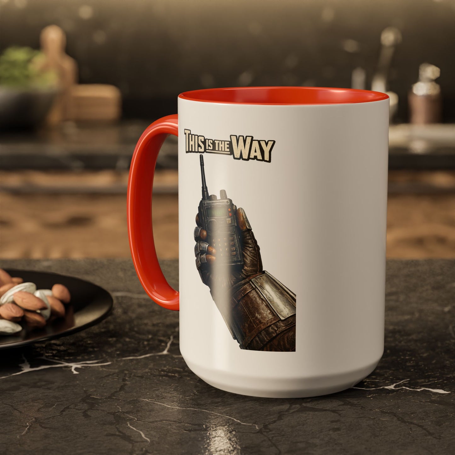This Is The Way Mug — Mandalorian Radio Hand Coffee Cup (11oz & 15oz)