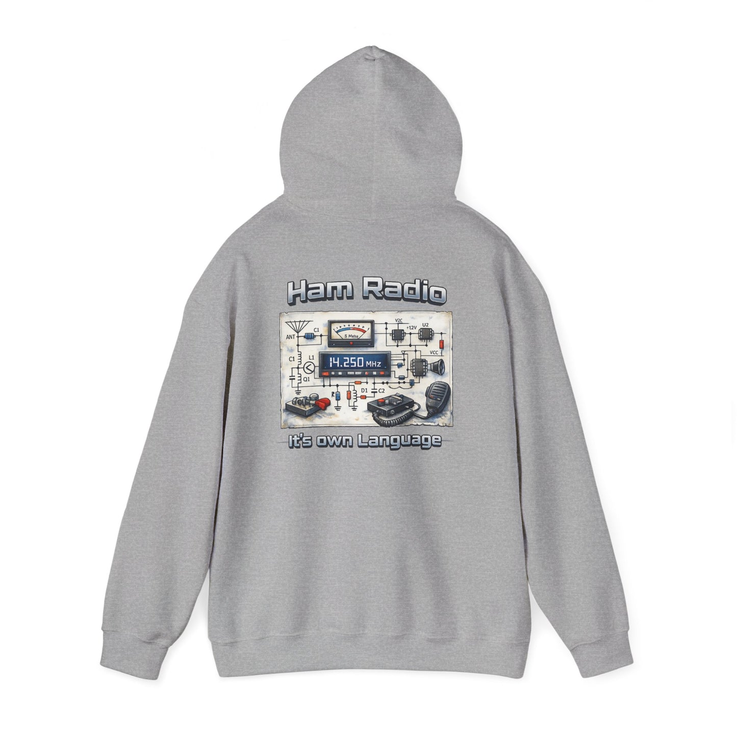 "Ham Radio: It's Our Language" Pullover for Amateur Radio Enthusiasts