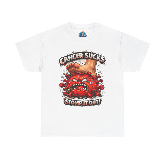 Cancer Sucks Tee — Stomp It Out Cancer Awareness T-Shirt