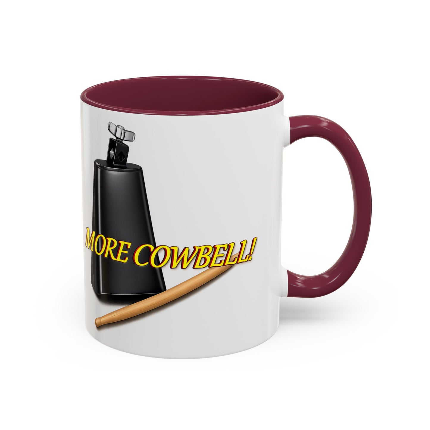 More Cowbell Mug — Funny Cowbell Coffee Cup (11oz/15oz)