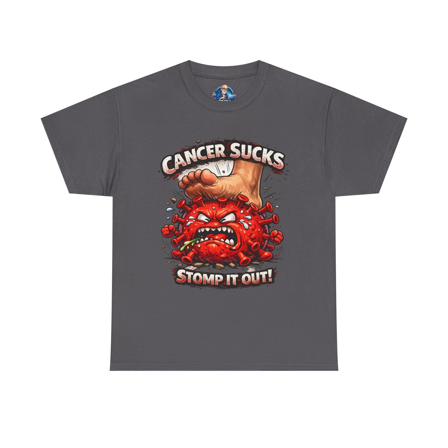 Cancer Sucks Tee — Stomp It Out Cancer Awareness T-Shirt