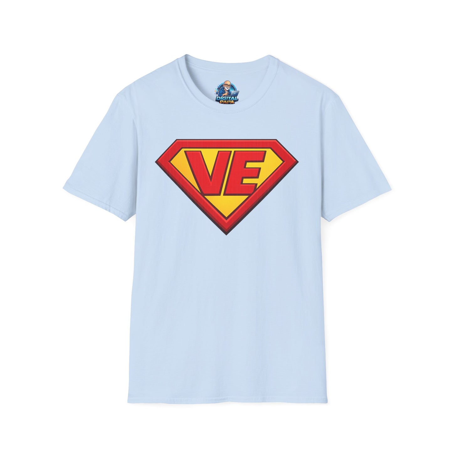 VE Superhero Logo T-Shirt — Bold Retro Graphic Tee