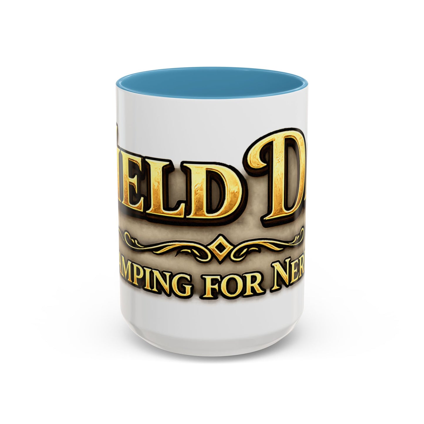 Field Day Coffee Mug — Funny ‘Camping for Nerds’ Gamer & Fantasy Fan Gift (11/15oz Accent Mug)