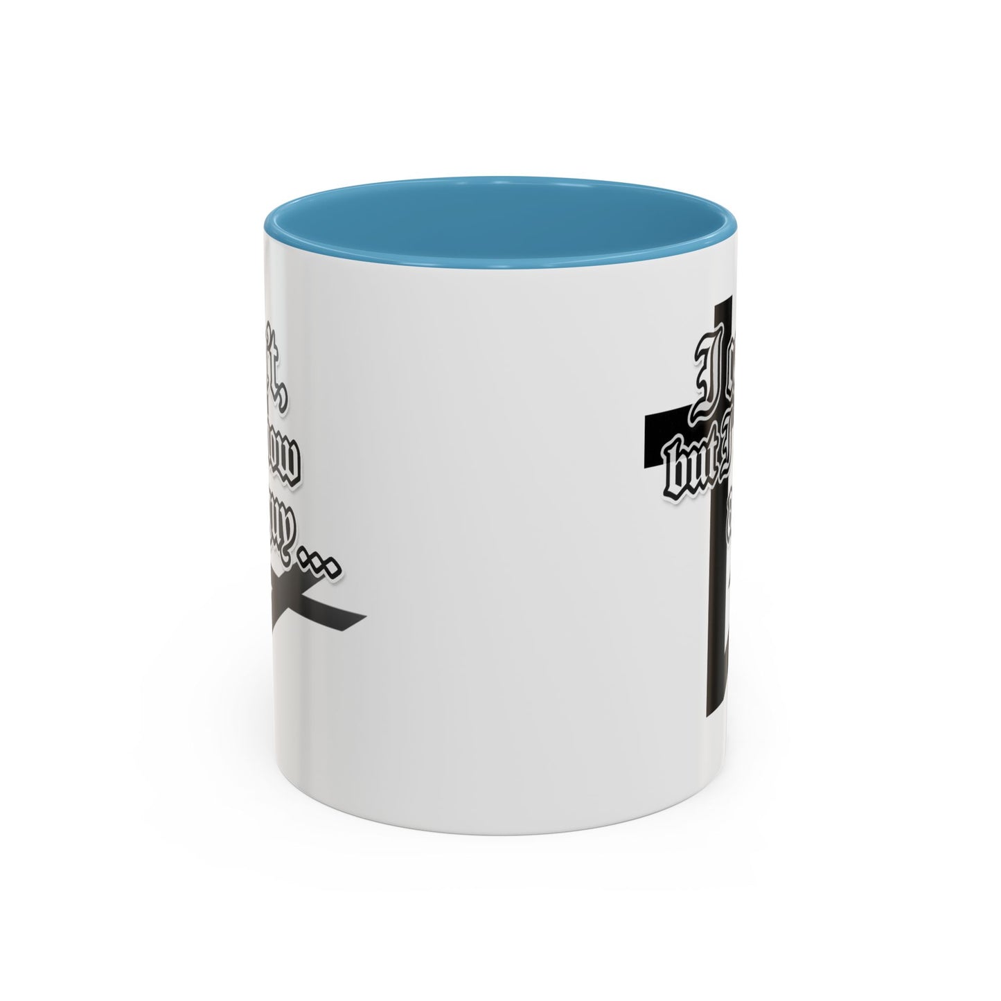 I Can't But I Know A Guy - Accent Coffee Mug (Funny Mechanic/Handyman Gift)