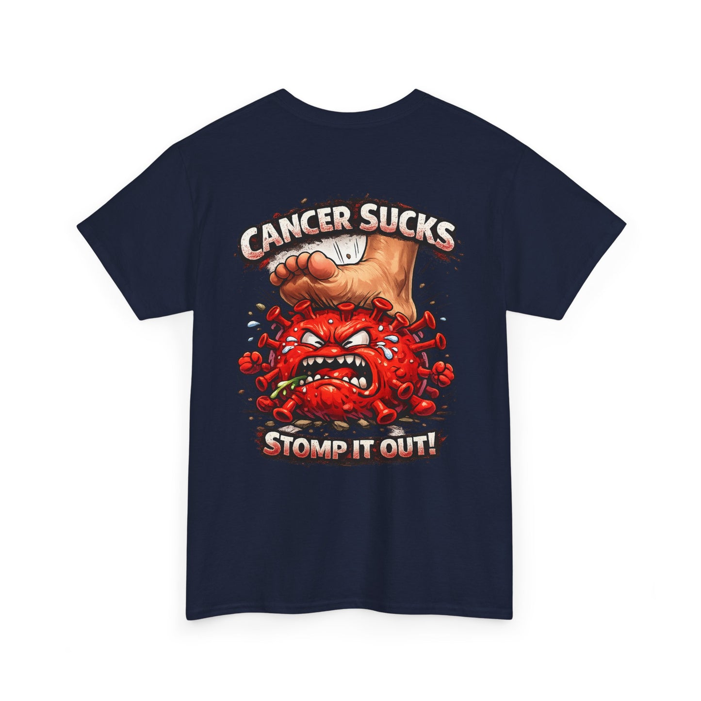 Cancer Sucks Tee — Stomp It Out Cancer Awareness T-Shirt