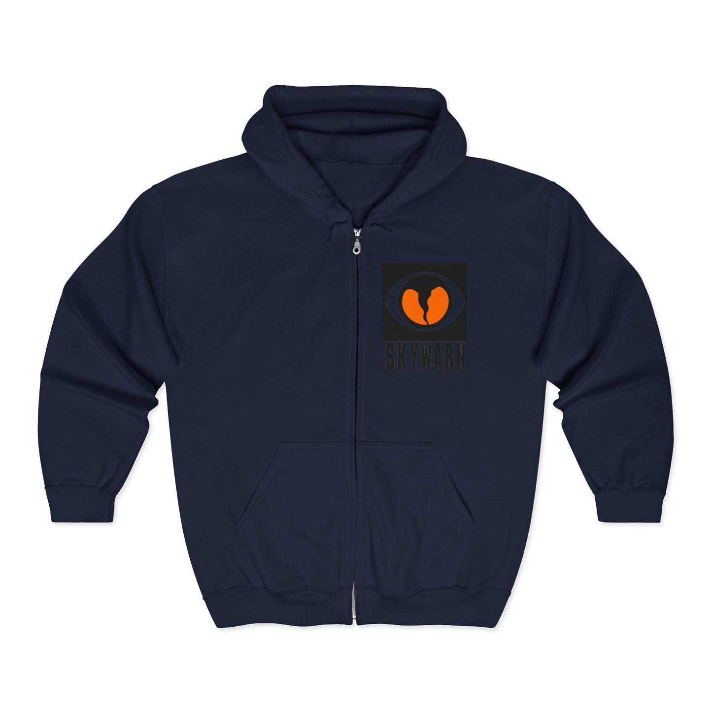 Skywarn Logo Zip Hoodie — Storm Spotter Weather Watch Hooded Sweatshirt