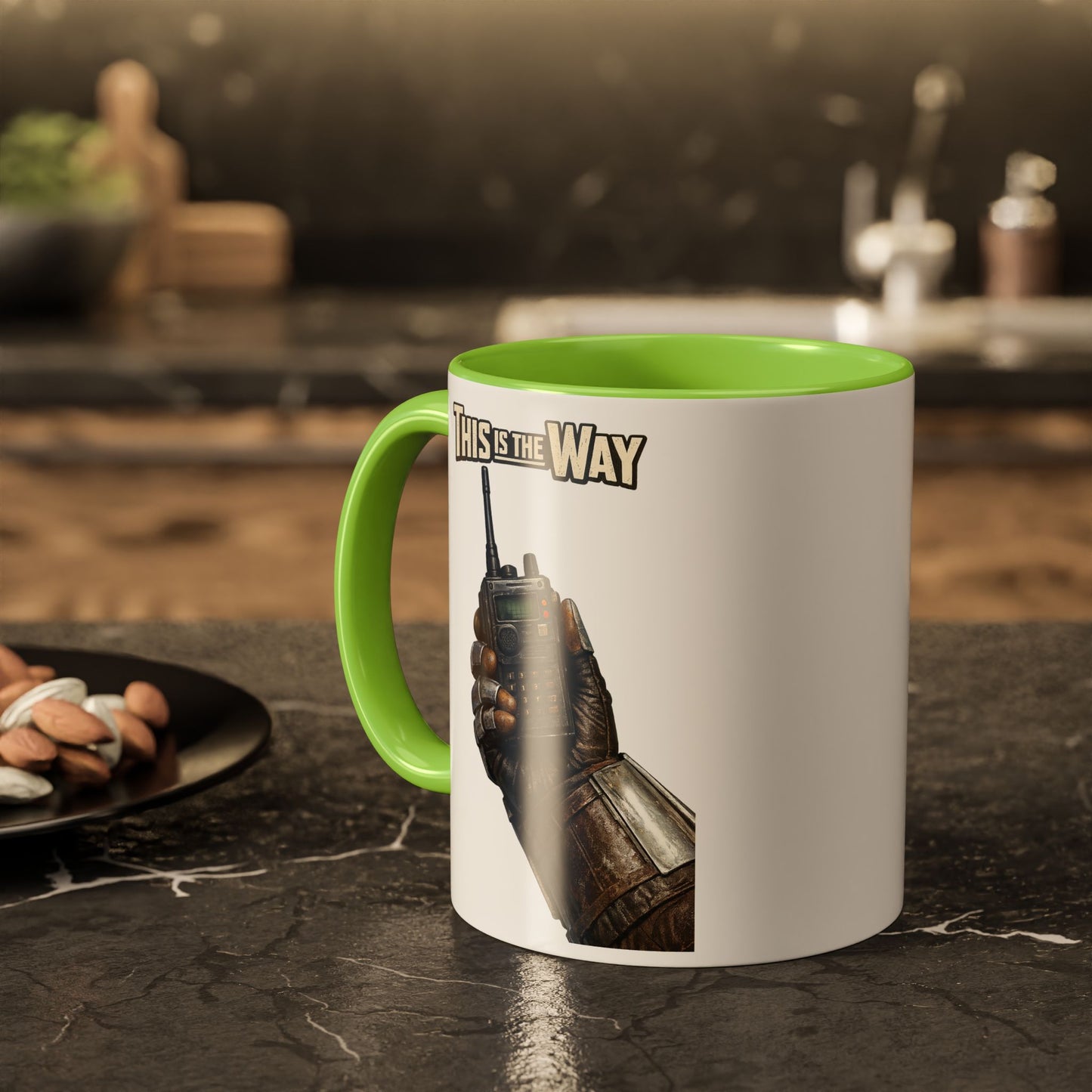 This Is The Way Mug — Mandalorian Radio Hand Coffee Cup (11oz & 15oz)