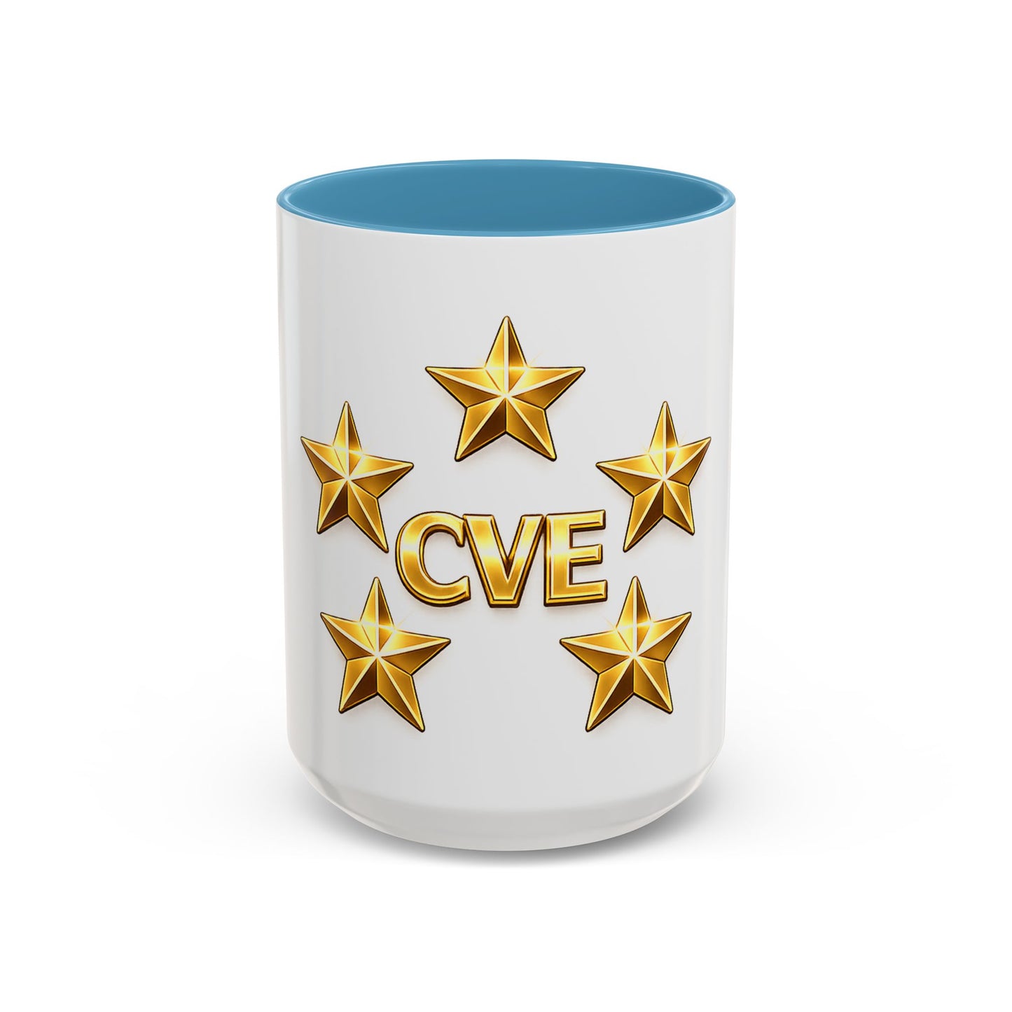 CVE Gold Star Coffee Mug — 11/15oz Accent Ceramic Mug