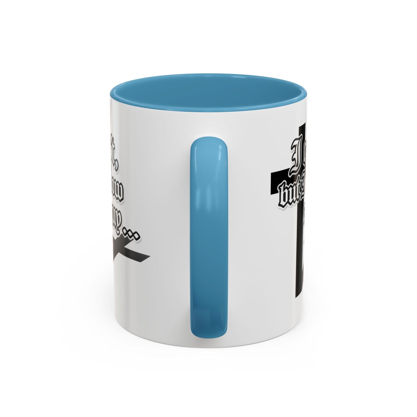 I Can't But I Know A Guy - Accent Coffee Mug (Funny Mechanic/Handyman Gift)
