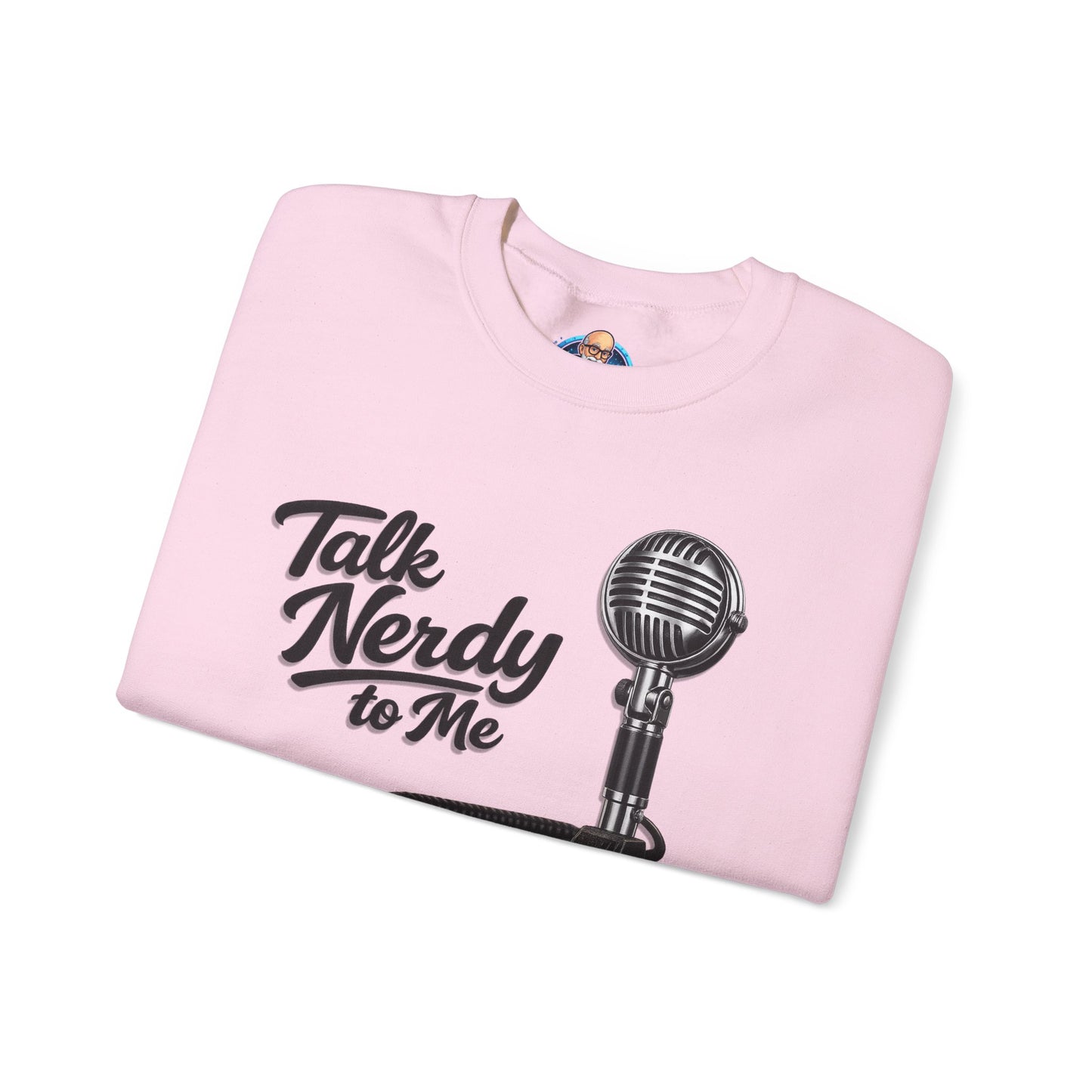 "Talk Nerdy to Me" Vintage Ham Radio Microphone Graphic