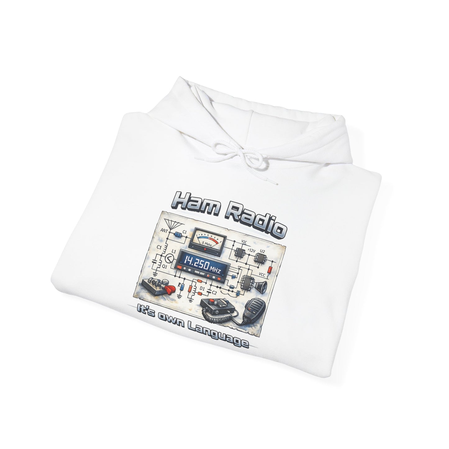 "Ham Radio: It's Our Language" Pullover for Amateur Radio Enthusiasts