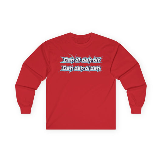 "Dah dih dah dit" Graphic Long Sleeve Tee
