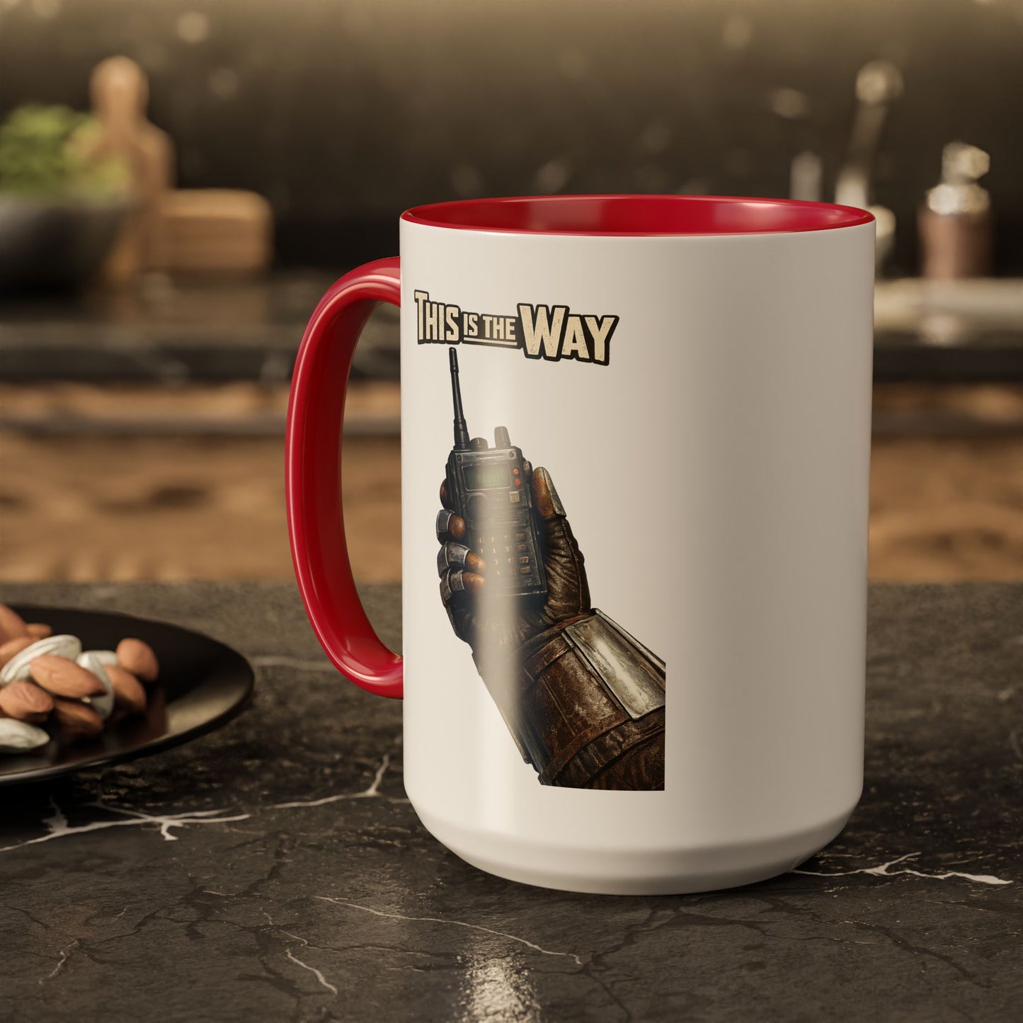 This Is The Way Mug — Mandalorian Radio Hand Coffee Cup (11oz & 15oz)