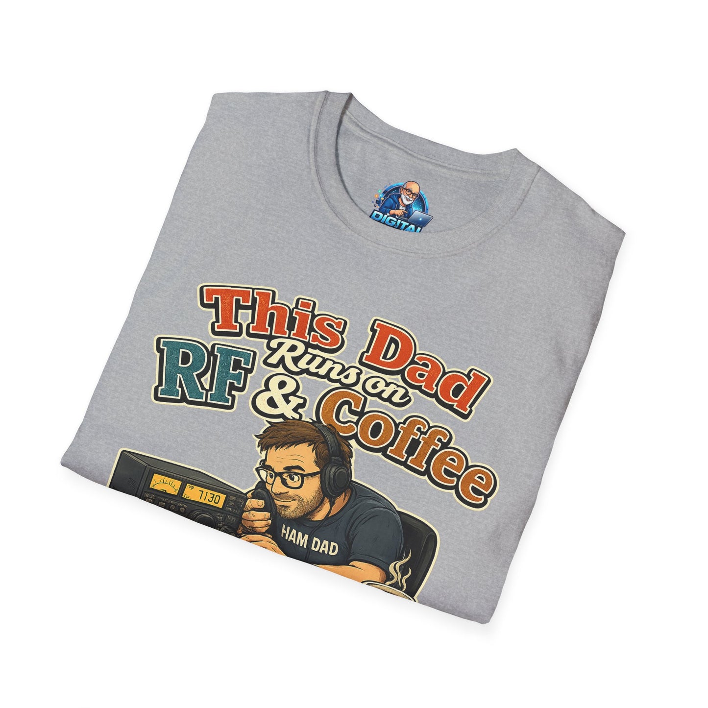 This Dad Runs on RF & Coffee T-Shirt