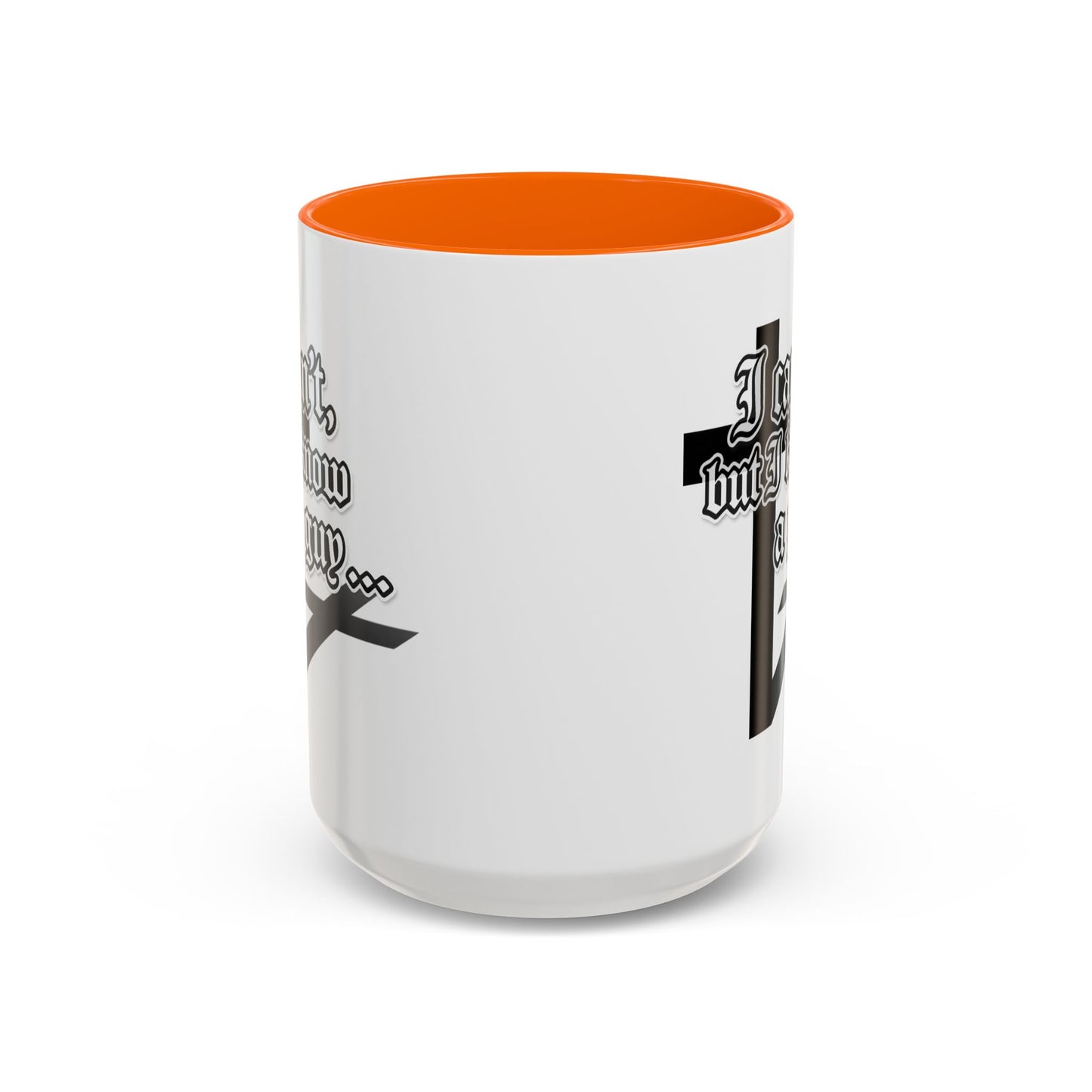I Can't But I Know A Guy - Accent Coffee Mug (Funny Mechanic/Handyman Gift)