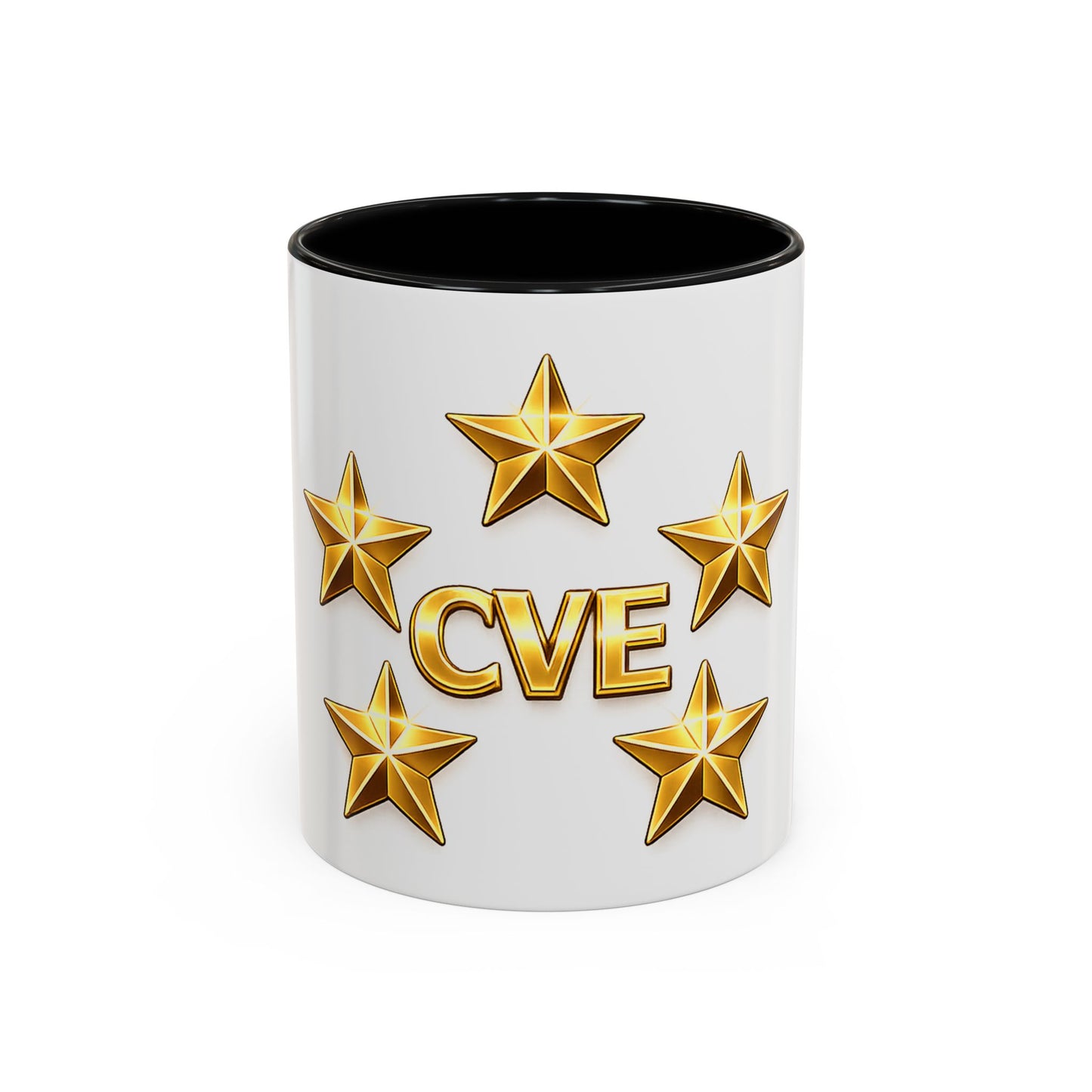 CVE Gold Star Coffee Mug — 11/15oz Accent Ceramic Mug