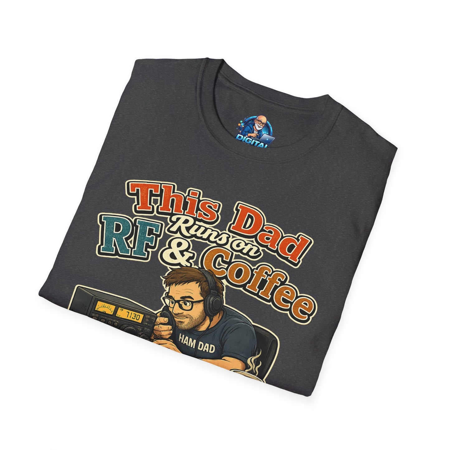 This Dad Runs on RF & Coffee T-Shirt