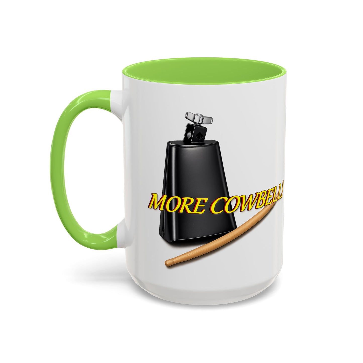More Cowbell Mug — Funny Cowbell Coffee Cup (11oz/15oz)