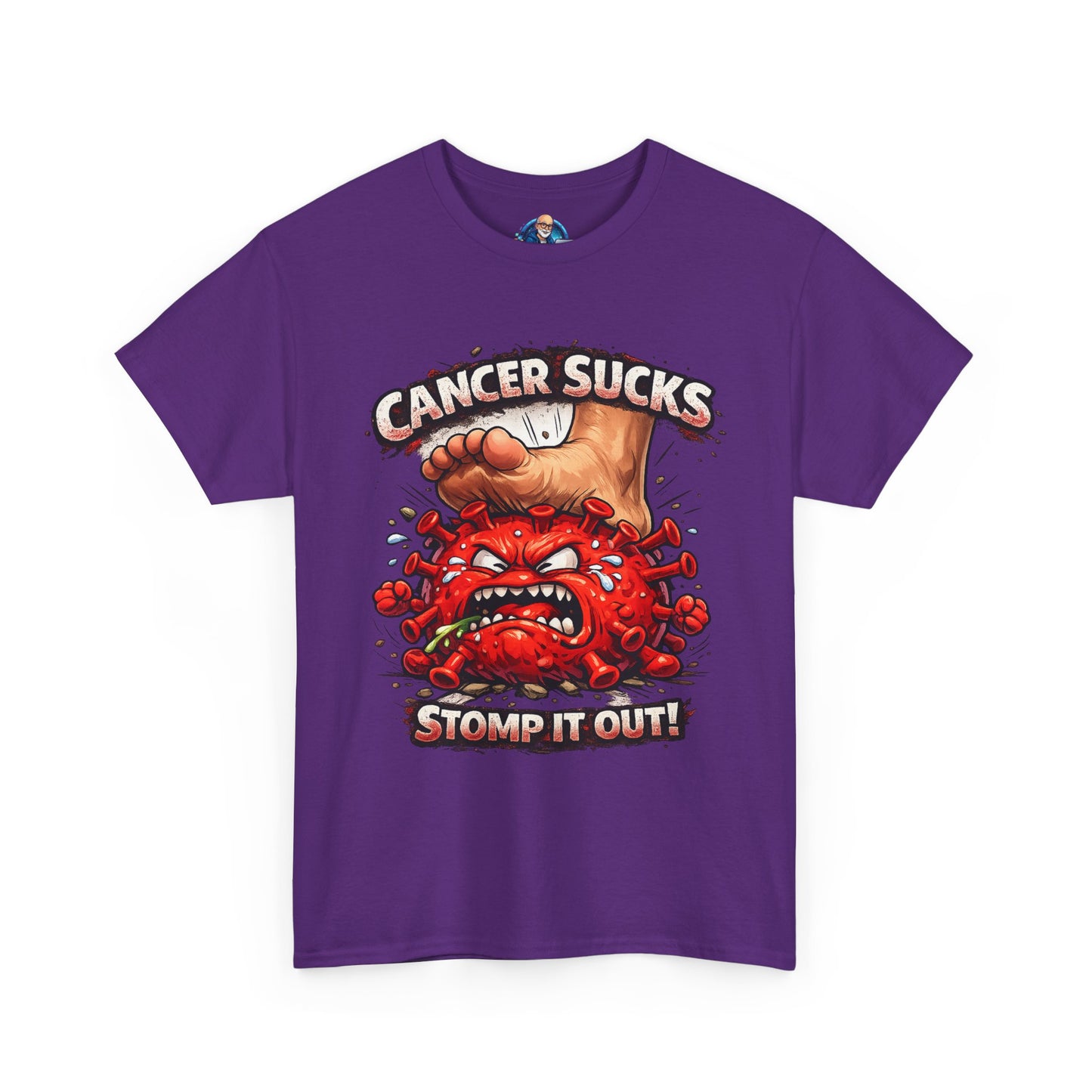 Cancer Sucks Tee — Stomp It Out Cancer Awareness T-Shirt