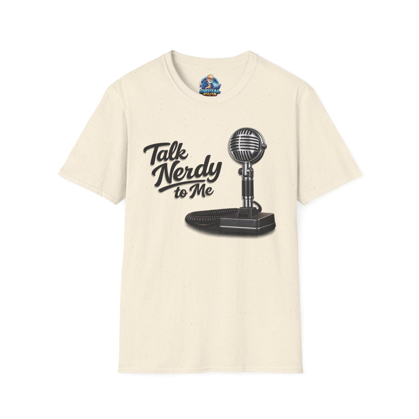 Talk Nerdy to Me T-Shirt — Retro Ham Radio Microphone Nerdy Quote Tee