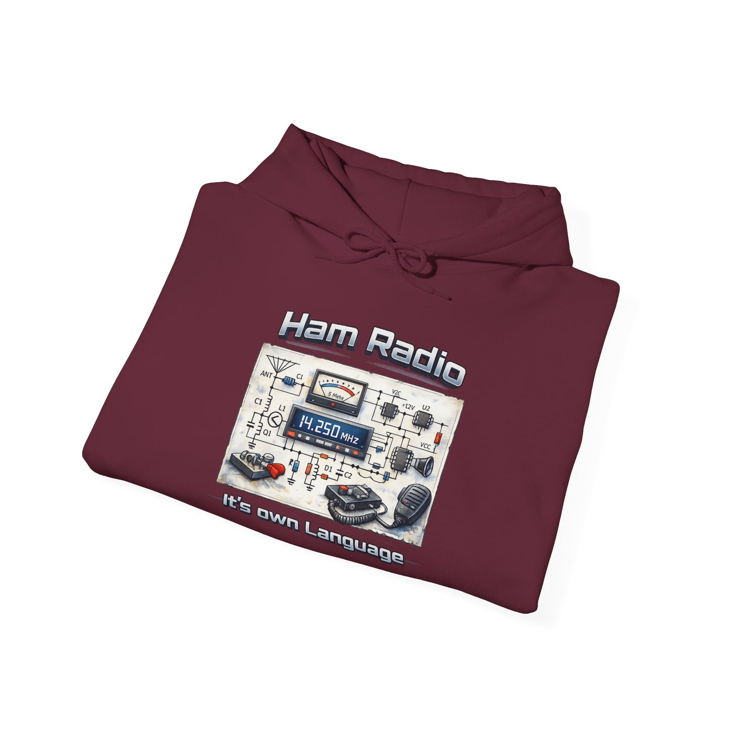 "Ham Radio: It's Our Language" Pullover for Amateur Radio Enthusiasts