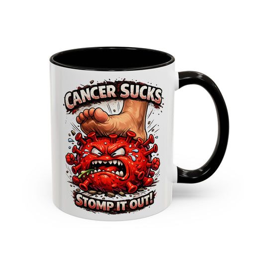 Cancer Sucks Mug — Stomp It Out 11/15oz
