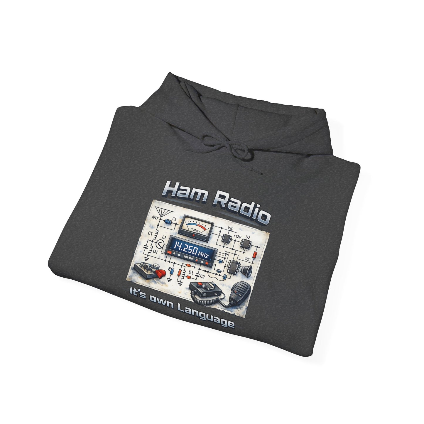 "Ham Radio: It's Our Language" Pullover for Amateur Radio Enthusiasts