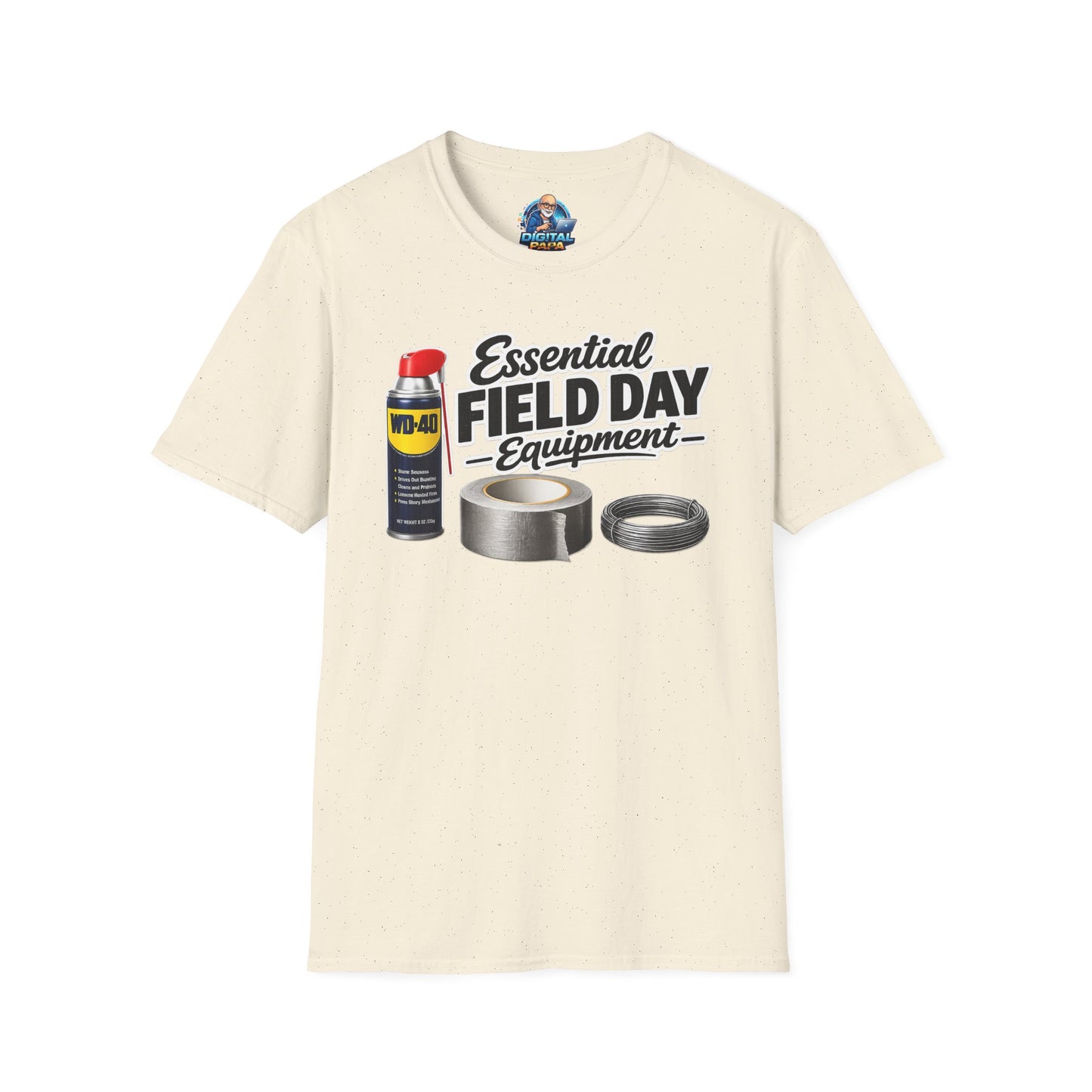 Field Day Essentials T-Shirt — "Essential Field Day Equipment" Graphic Tee