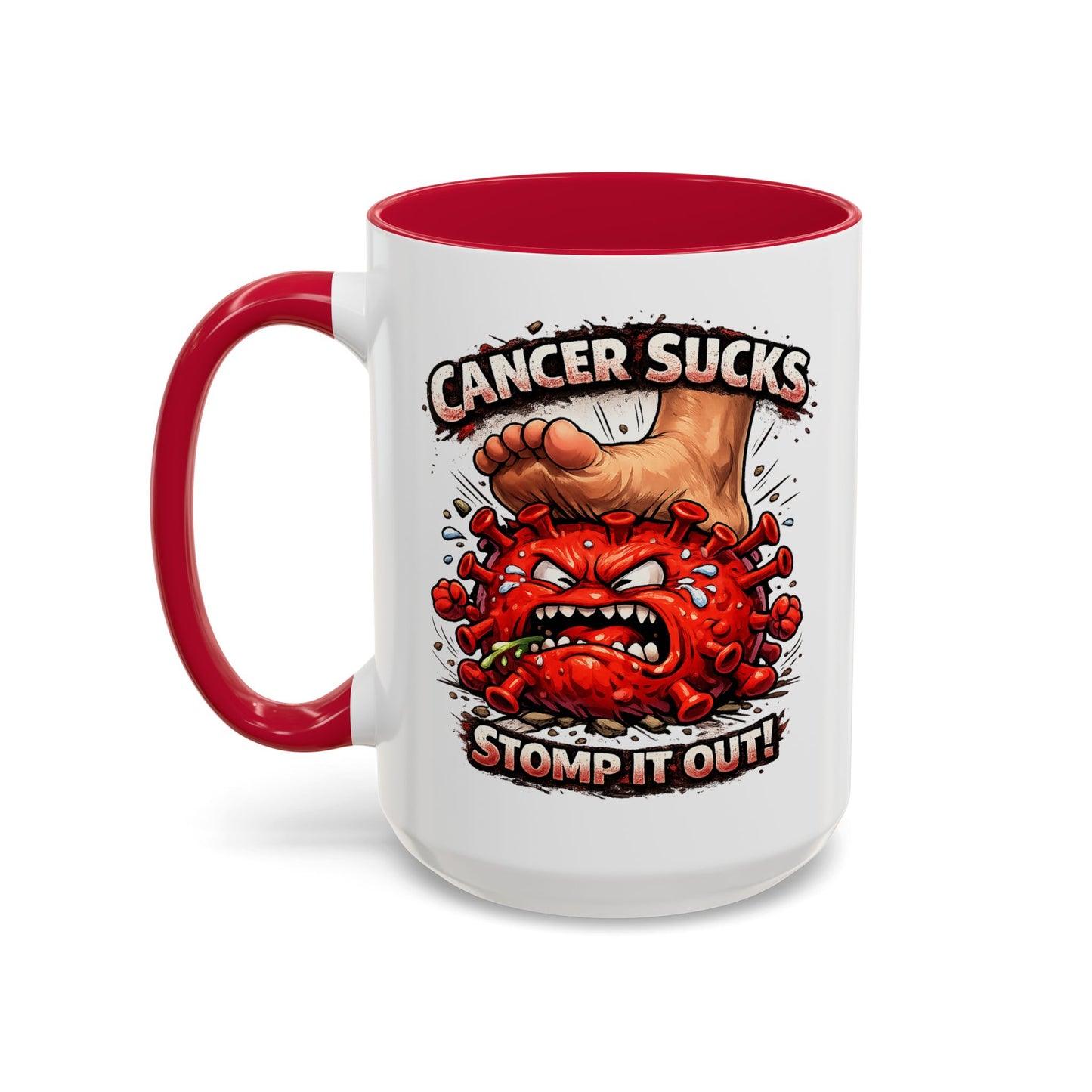 Cancer Sucks Mug — Stomp It Out 11/15oz