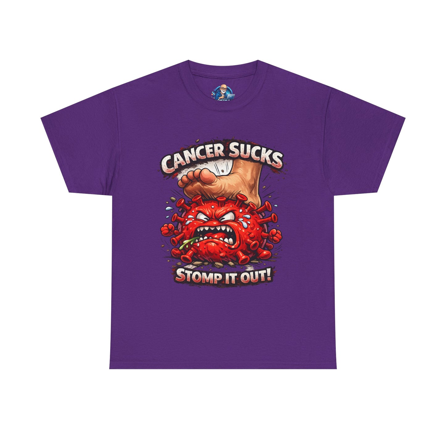 Cancer Sucks Tee — Stomp It Out Cancer Awareness T-Shirt