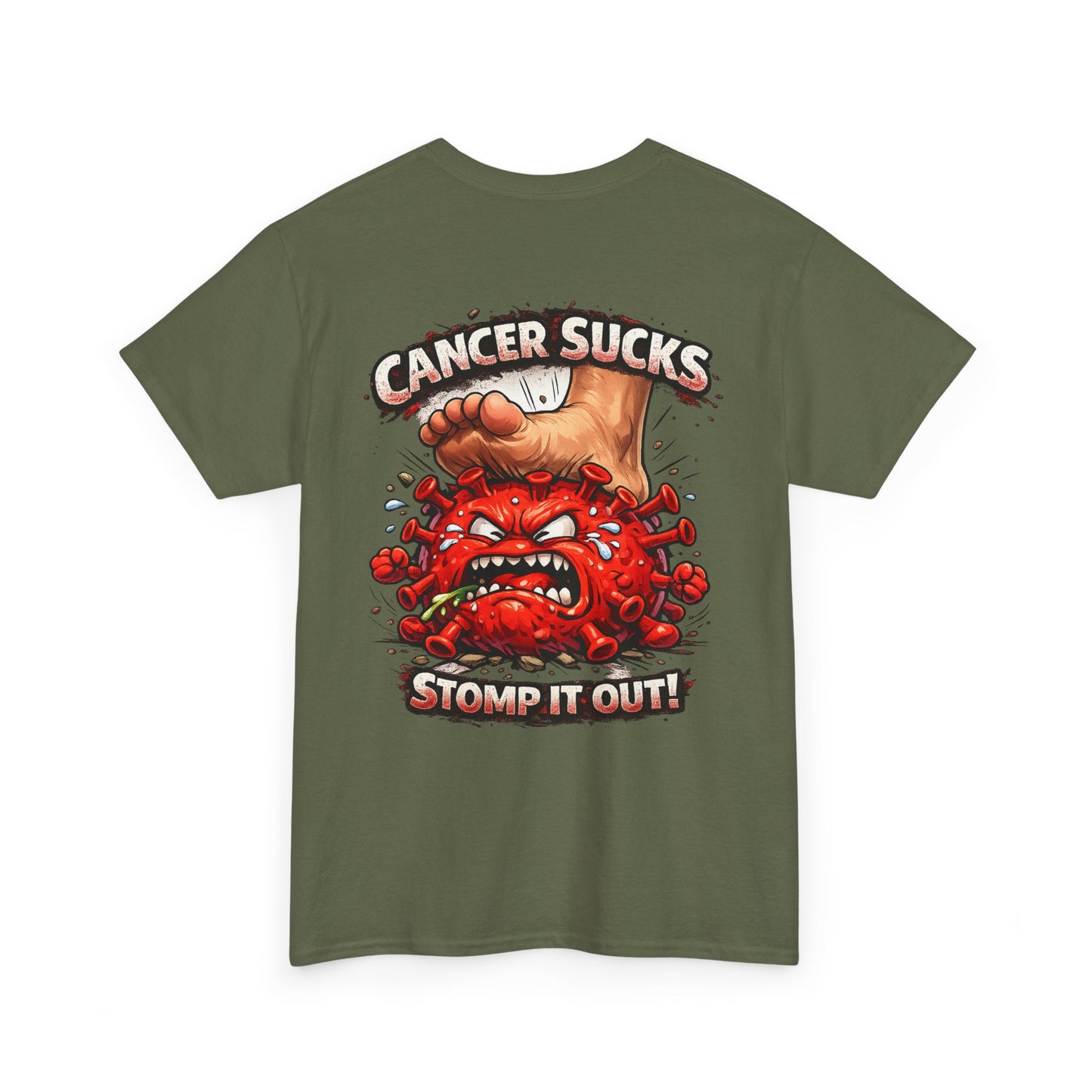 Cancer Sucks Tee — Stomp It Out Cancer Awareness T-Shirt