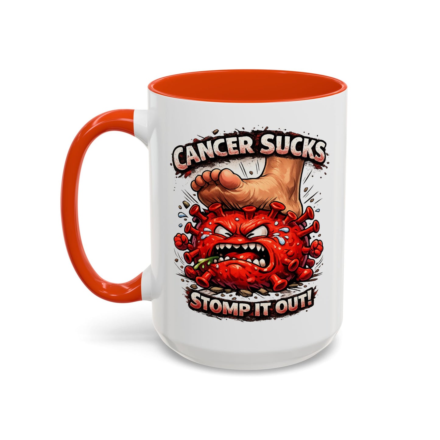 Cancer Sucks Mug — Stomp It Out 11/15oz