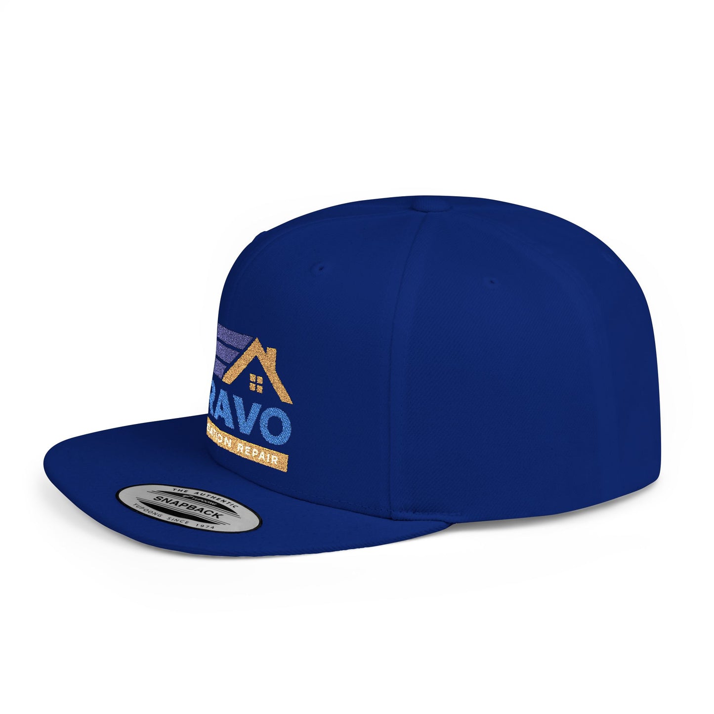 Bravo Construction Company Flat Bill Snapback Hat