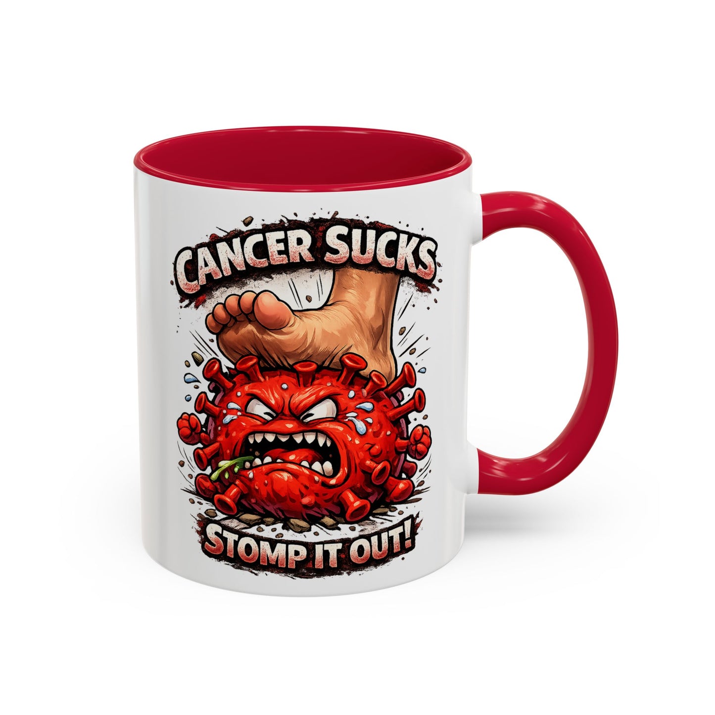 Cancer Sucks Mug — Stomp It Out 11/15oz