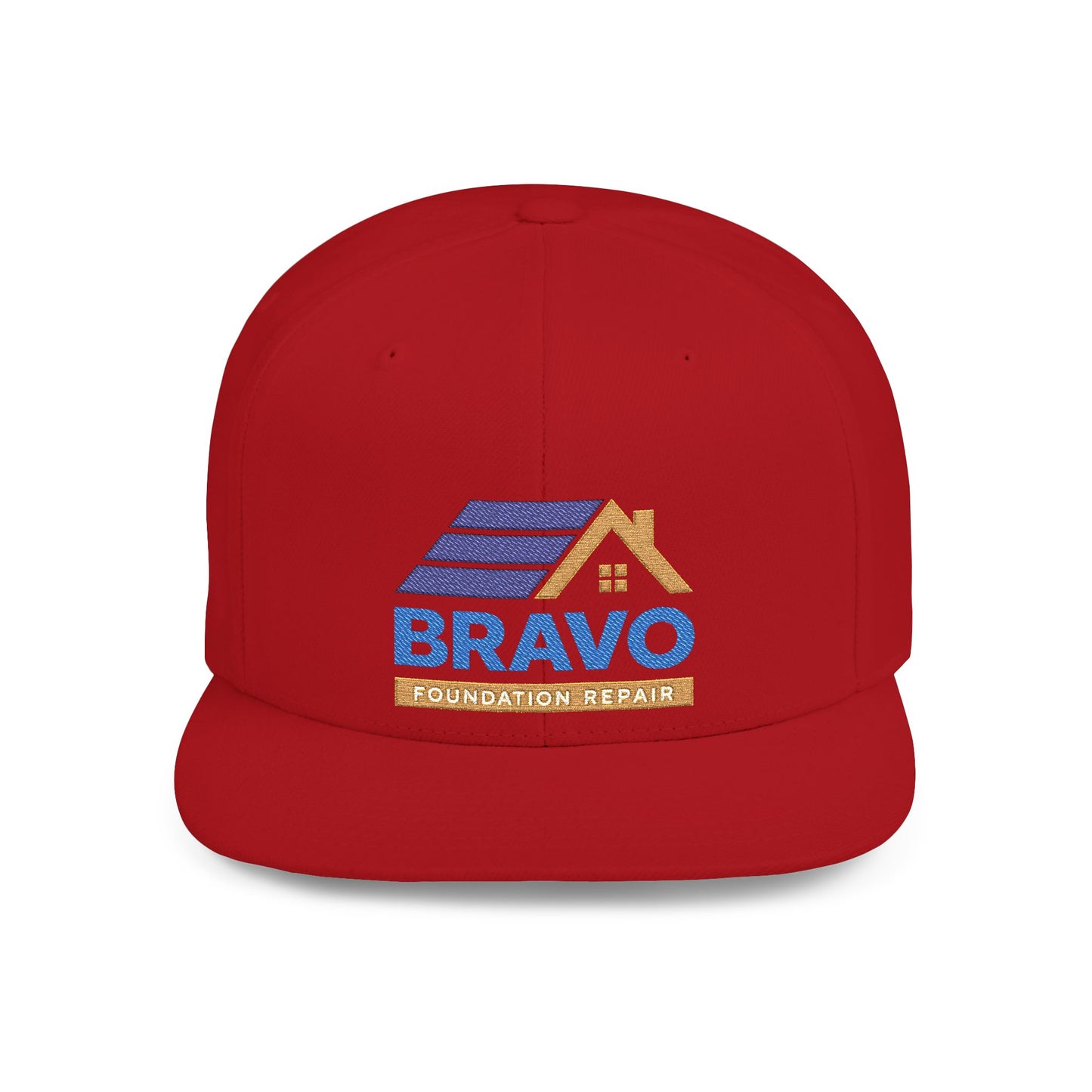 Bravo Construction Company Flat Bill Snapback Hat