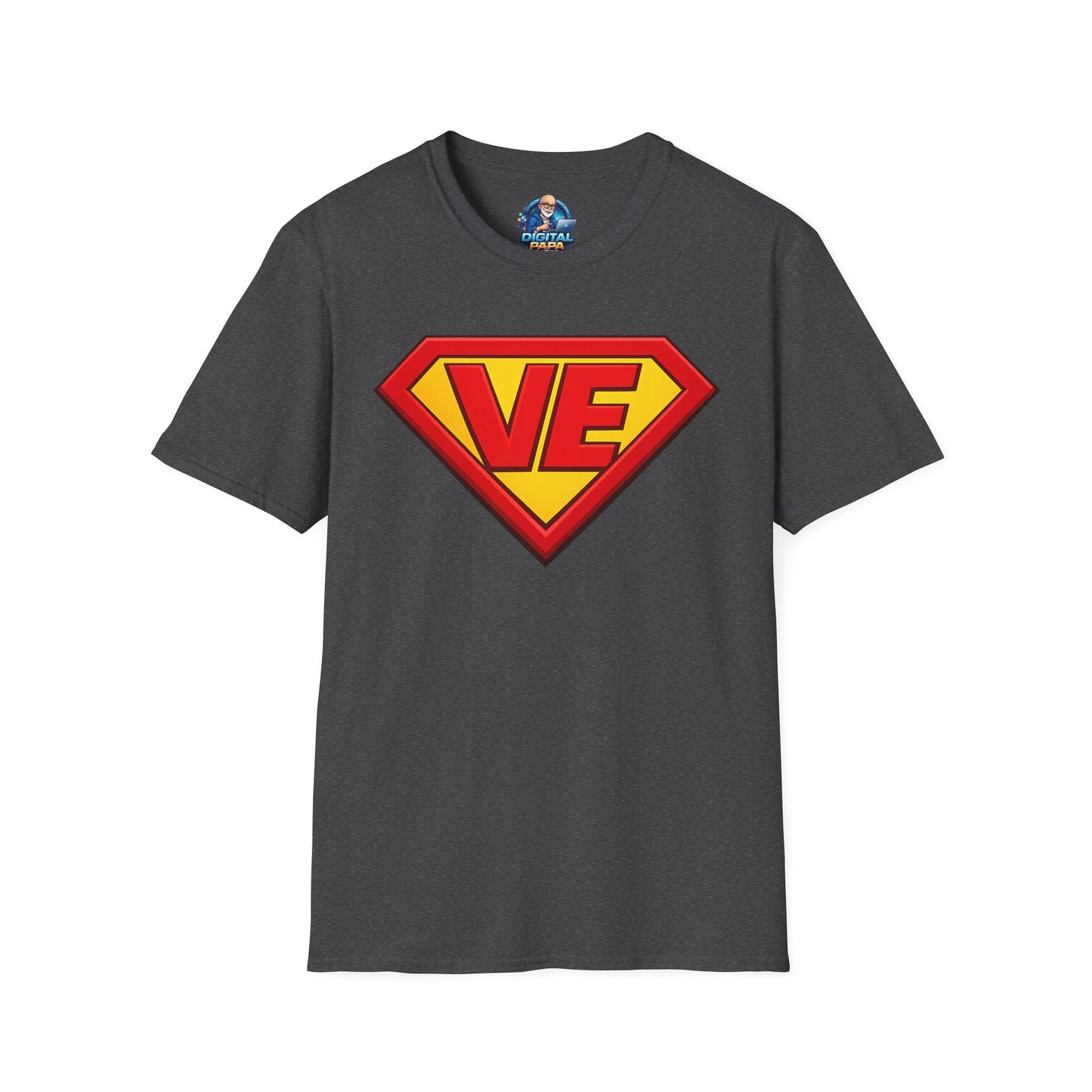 VE Superhero Logo T-Shirt — Bold Retro Graphic Tee