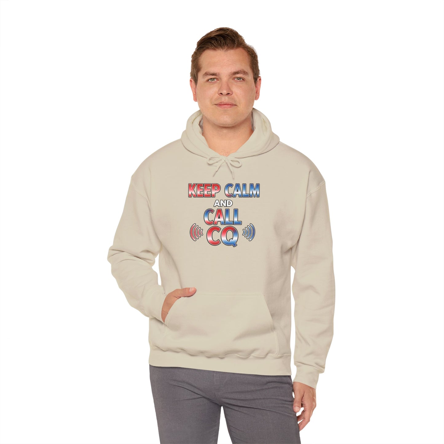Keep Calm and Call CQ Hoodie — Amateur Radio Ham Radio Pullover