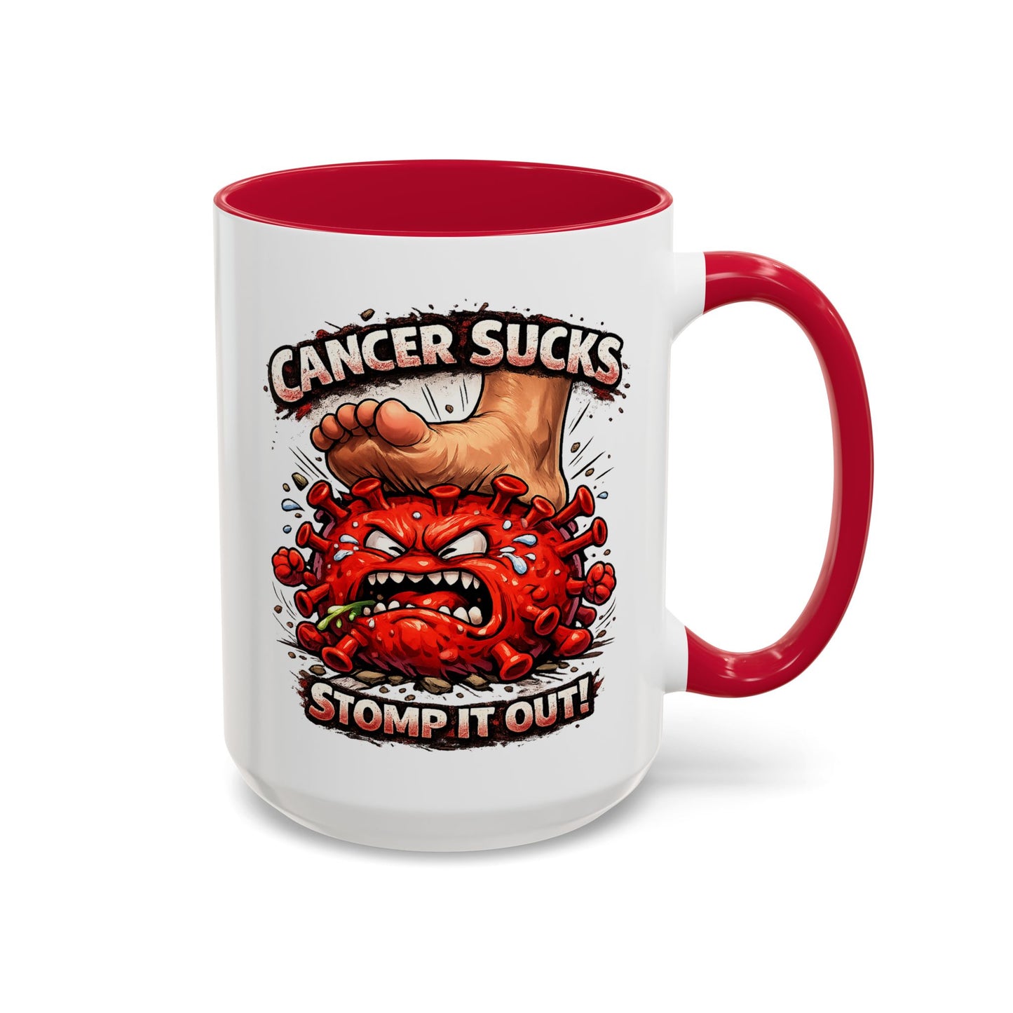 Cancer Sucks Mug — Stomp It Out 11/15oz