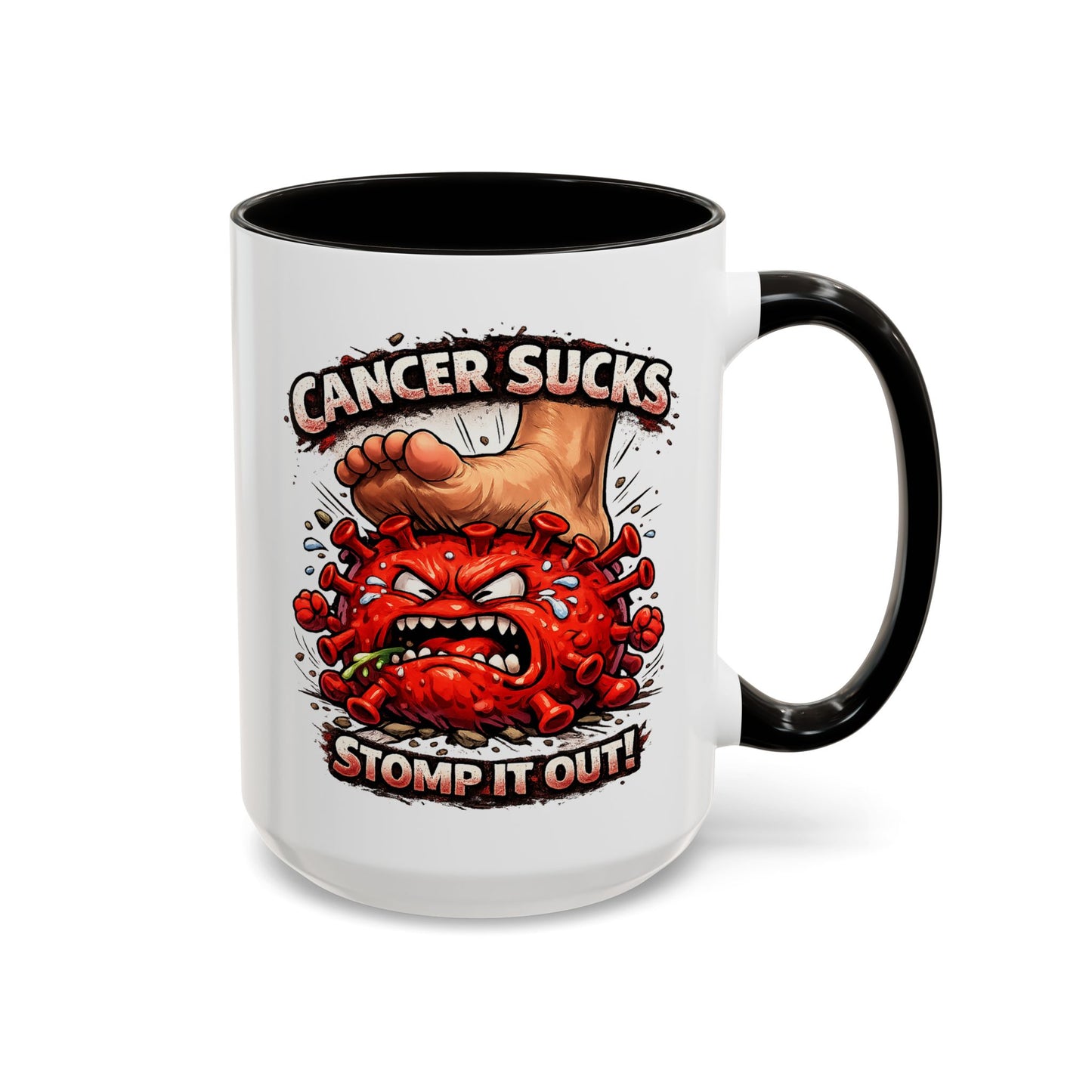 Cancer Sucks Mug — Stomp It Out 11/15oz