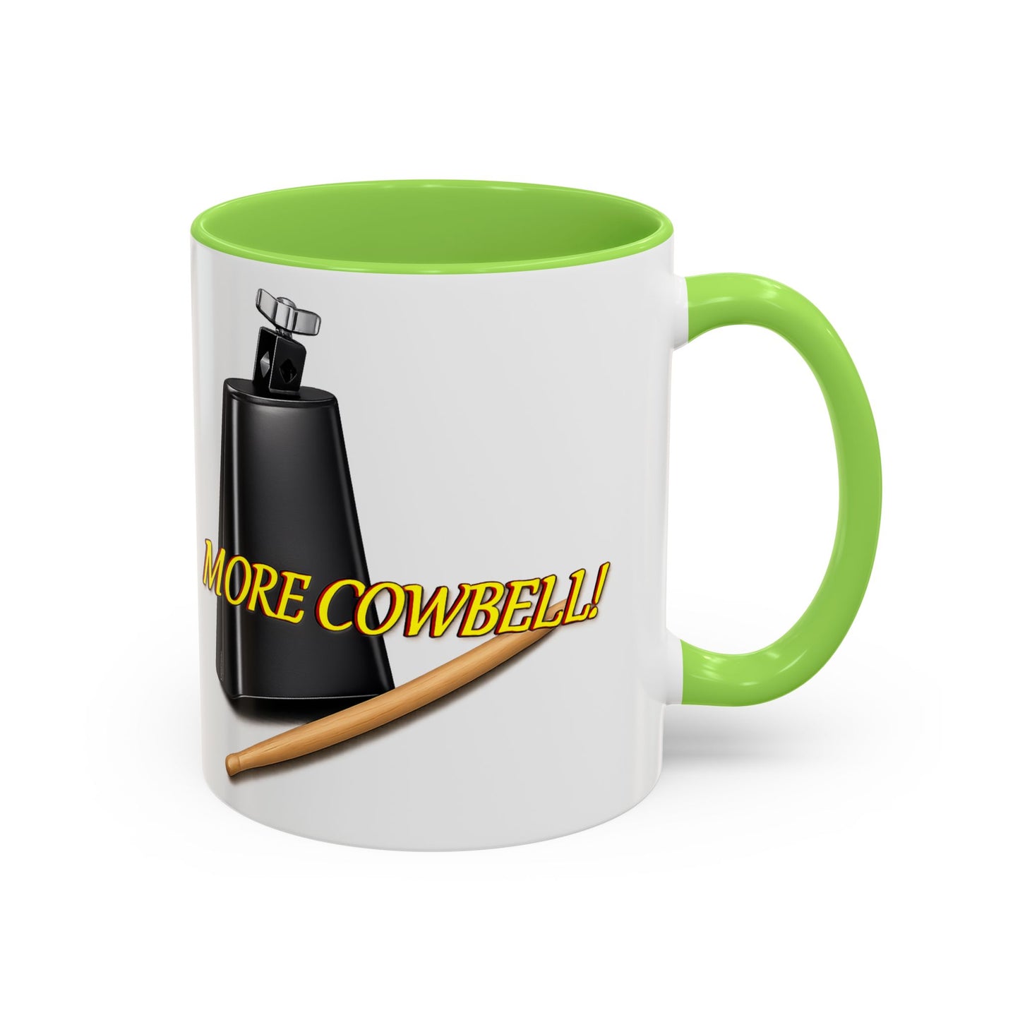 More Cowbell Mug — Funny Cowbell Coffee Cup (11oz/15oz)