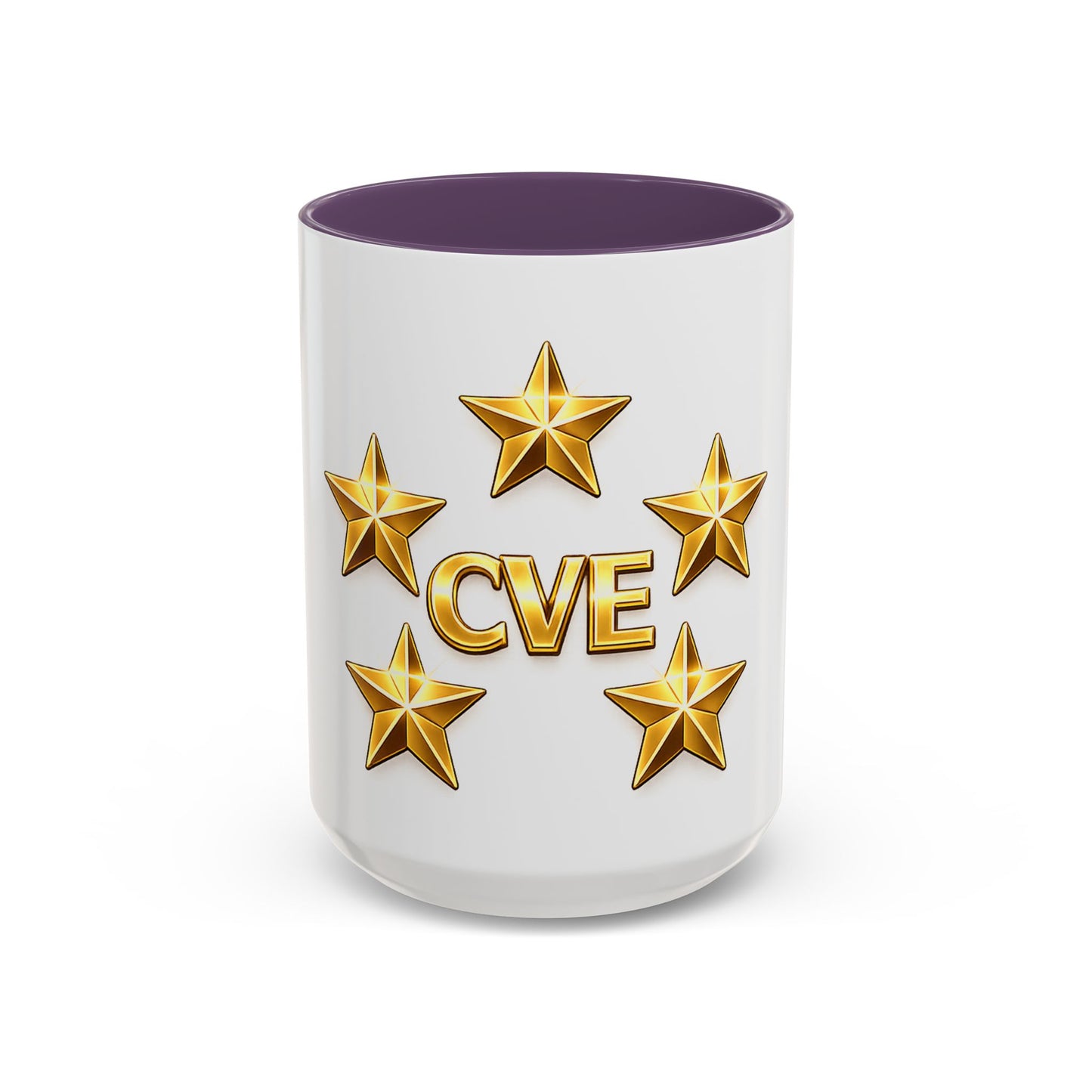 CVE Gold Star Coffee Mug — 11/15oz Accent Ceramic Mug
