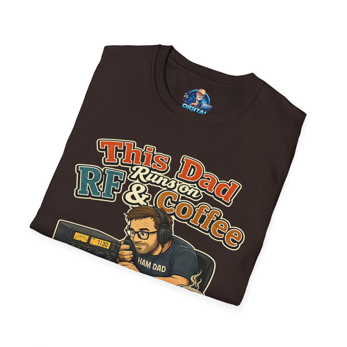 This Dad Runs on RF & Coffee T-Shirt