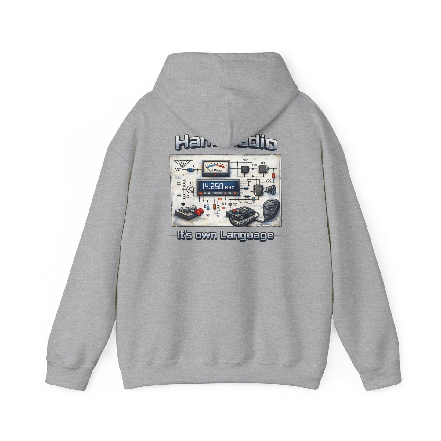 "Ham Radio: It's Our Language" Pullover for Amateur Radio Enthusiasts