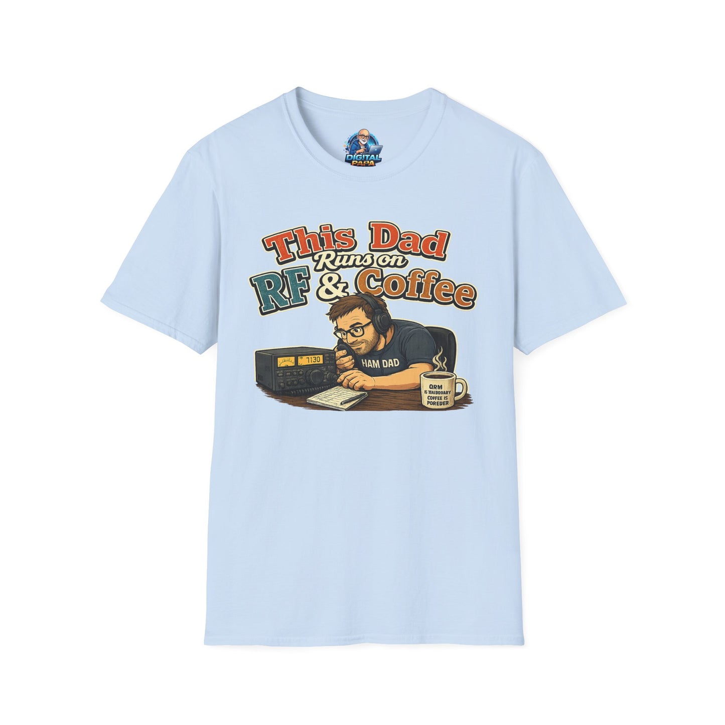 This Dad Runs on RF & Coffee T-Shirt