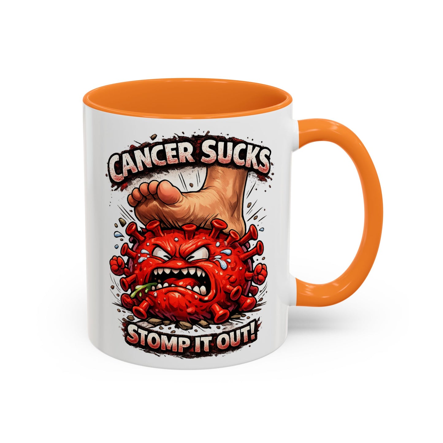 Cancer Sucks Mug — Stomp It Out 11/15oz