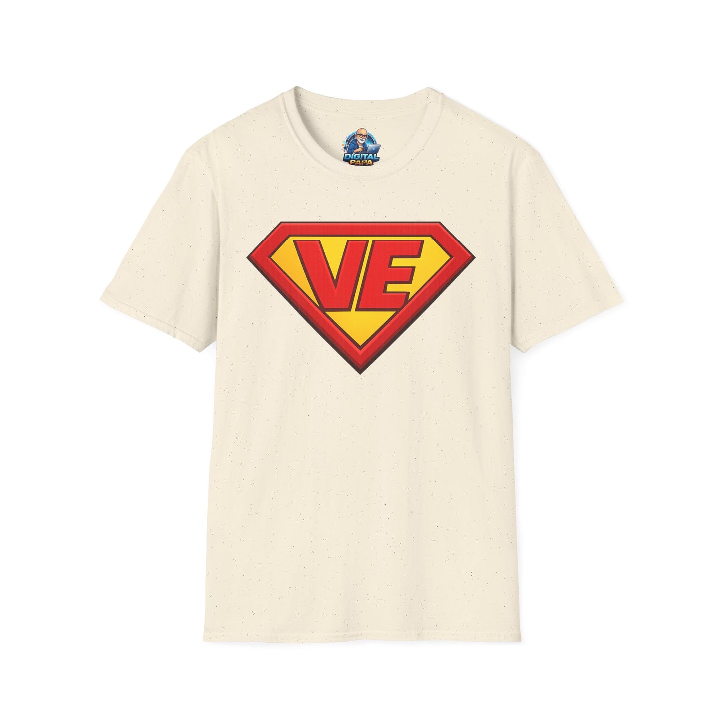VE Superhero Logo T-Shirt — Bold Retro Graphic Tee